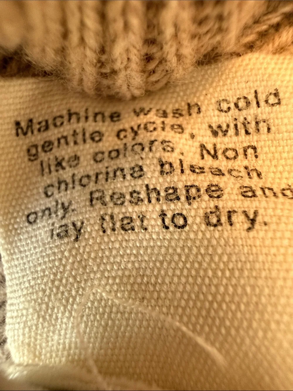 J. Crew Tan Knit Sweater Vest- cotton and cashmere